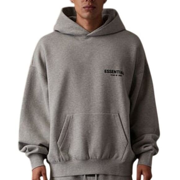 💎✨NEW WITH TAG✨💎FOG essentials Season 8 double line high st hoodie Gray - Picture 1 of 6